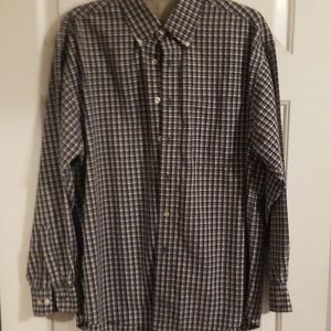 Haggar Plaid Long sleeve Button up